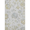 Piper Looms Mayfield Floral AMF856 Silver Machine Washable Area Rug main image