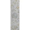 Piper Looms Mayfield Floral AMF856 Silver Machine Washable Area Rug Runner Main Image