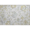 Piper Looms Mayfield Floral AMF856 Silver Machine Washable Area Rug Scatter Main Image