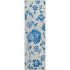 Piper Looms Mayfield Floral AMF856 White Machine Washable Area Rug Runner Main Image
