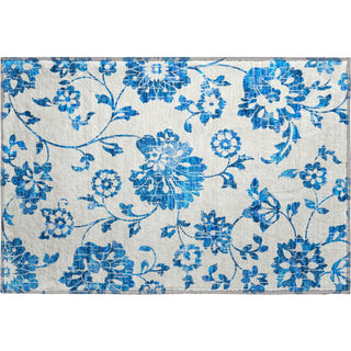 Piper Looms Mayfield Floral AMF856 White Machine Washable Area Rug Scatter Main Image