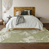 Piper Looms Mayfield Floral AMF857 Aloe Machine Washable Area Rug Lifestyle Image Feature