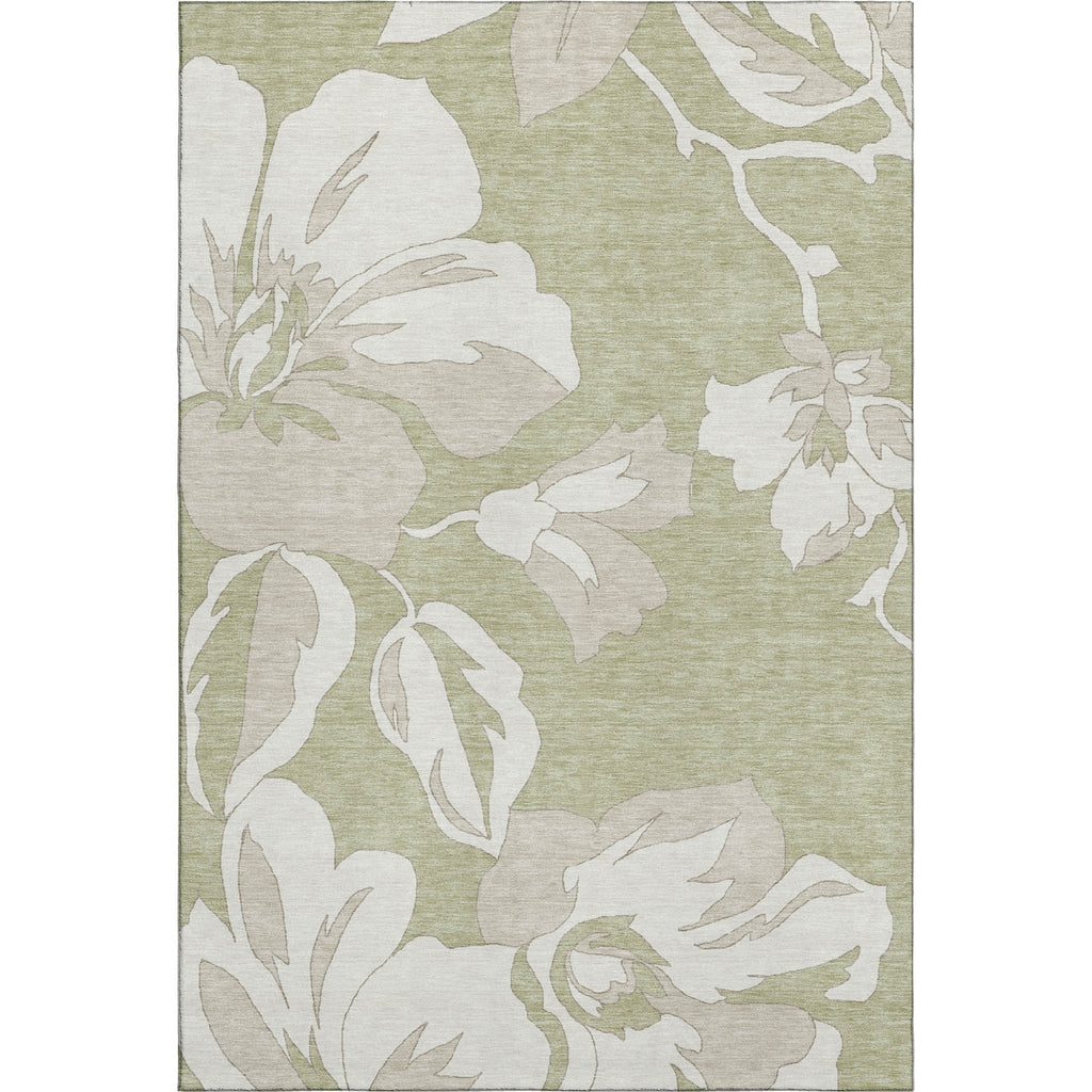 Piper Looms Mayfield Floral AMF857 Aloe Machine Washable Area Rug main image