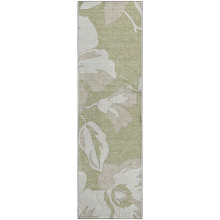 Piper Looms Mayfield Floral AMF857 Aloe Machine Washable Area Rug Runner Main Image