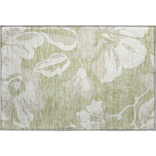 Piper Looms Mayfield Floral AMF857 Aloe Machine Washable Area Rug Scatter Main Image