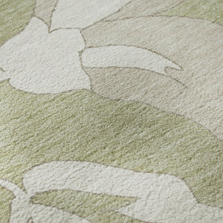 Piper Looms Mayfield Floral AMF857 Aloe Machine Washable Area Rug Swatch Image