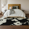 Piper Looms Mayfield Floral AMF857 Black Machine Washable Area Rug Lifestyle Image Feature