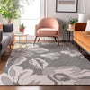 Piper Looms Mayfield Floral AMF857 Gray Machine Washable Area Rug Lifestyle Image Feature