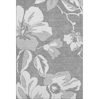 Piper Looms Mayfield Floral AMF857 Gray Machine Washable Area Rug main image