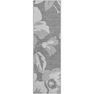 Piper Looms Mayfield Floral AMF857 Gray Machine Washable Area Rug Runner Main Image