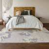 Piper Looms Mayfield Floral AMF857 Lavender Machine Washable Area Rug Lifestyle Image Feature