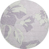 Piper Looms Mayfield Floral AMF857 Lavender Machine Washable Area Rug Round Main Image