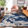 Piper Looms Mayfield Floral AMF857 Navy Machine Washable Area Rug Lifestyle Image Feature