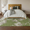 Piper Looms Mayfield Floral AMF857 Olive Machine Washable Area Rug Lifestyle Image Feature