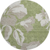 Piper Looms Mayfield Floral AMF857 Olive Machine Washable Area Rug Round Main Image