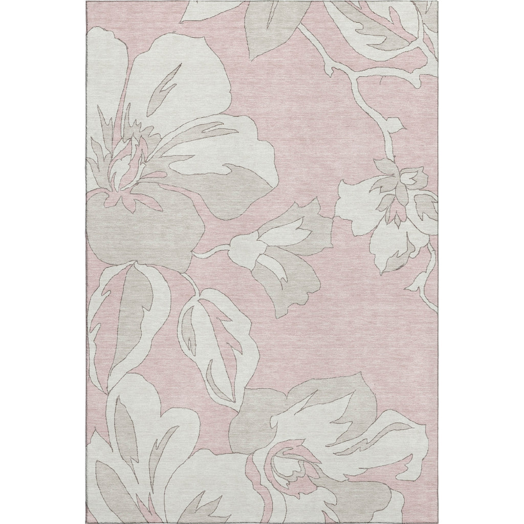 Piper Looms Mayfield Floral AMF857 Pink Machine Washable Area Rug main image