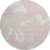Piper Looms Mayfield Floral AMF857 Pink Machine Washable Area Rug Round Main Image