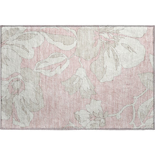 Piper Looms Mayfield Floral AMF857 Pink Machine Washable Area Rug Scatter Main Image