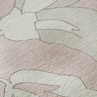 Piper Looms Mayfield Floral AMF857 Pink Machine Washable Area Rug Swatch Image