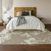 Piper Looms Mayfield Floral AMF857 Taupe Machine Washable Area Rug Lifestyle Image Feature
