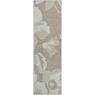 Piper Looms Mayfield Floral AMF857 Taupe Machine Washable Area Rug Runner Main Image