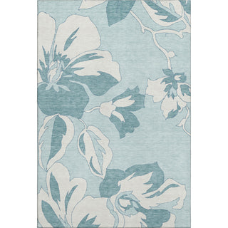 Piper Looms Mayfield Floral AMF857 Teal Machine Washable Area Rug main image