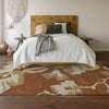 Piper Looms Mayfield Floral AMF857 Terracotta Machine Washable Area Rug Lifestyle Image Feature