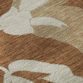 Piper Looms Mayfield Floral AMF857 Terracotta Machine Washable Area Rug Swatch Image
