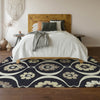 Piper Looms Mayfield Medallions AMF858 Black Machine Washable Area Rug Lifestyle Image Feature
