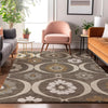 Piper Looms Mayfield Medallions AMF858 Brown Machine Washable Area Rug Lifestyle Image Feature
