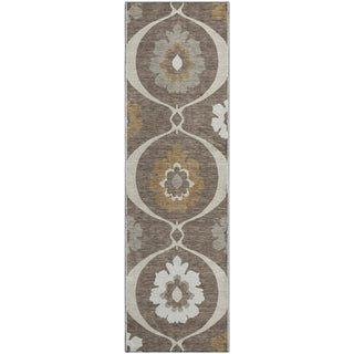 Piper Looms Mayfield Medallions AMF858 Brown Machine Washable Area Rug Runner Main Image