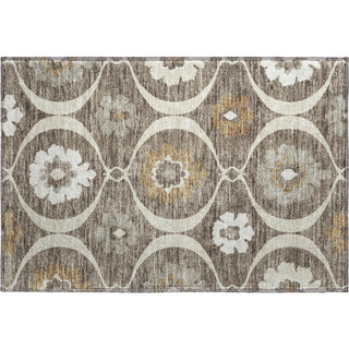 Piper Looms Mayfield Medallions AMF858 Brown Machine Washable Area Rug Scatter Main Image