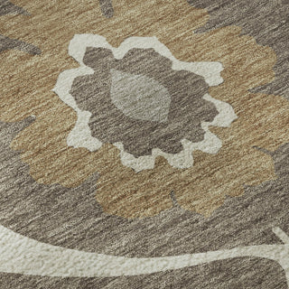 Piper Looms Mayfield Medallions AMF858 Brown Machine Washable Area Rug Swatch Image