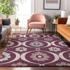 Piper Looms Mayfield Medallions AMF858 Eggplant Machine Washable Area Rug Lifestyle Image Feature