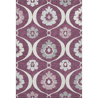 Piper Looms Mayfield Medallions AMF858 Eggplant Machine Washable Area Rug main image