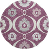 Piper Looms Mayfield Medallions AMF858 Eggplant Machine Washable Area Rug Round Main Image