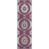 Piper Looms Mayfield Medallions AMF858 Eggplant Machine Washable Area Rug Runner Main Image