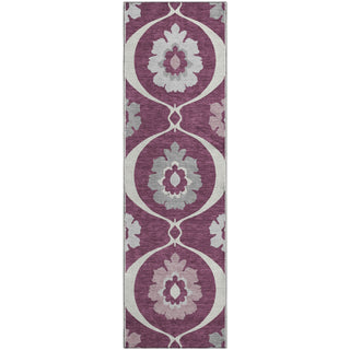 Piper Looms Mayfield Medallions AMF858 Eggplant Machine Washable Area Rug Runner Main Image
