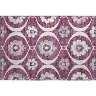 Piper Looms Mayfield Medallions AMF858 Eggplant Machine Washable Area Rug Scatter Main Image