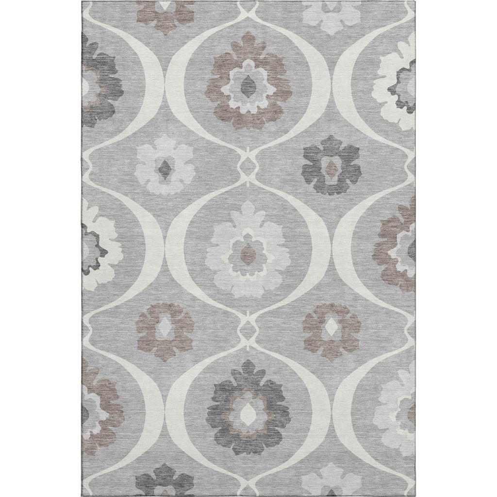 Piper Looms Mayfield Medallions AMF858 Gray Machine Washable Area Rug main image