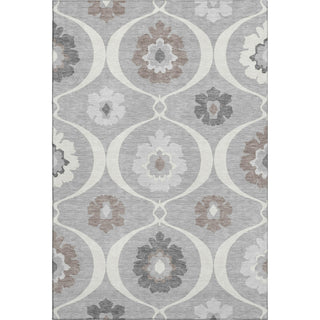 Piper Looms Mayfield Medallions AMF858 Gray Machine Washable Area Rug main image