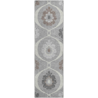 Piper Looms Mayfield Medallions AMF858 Gray Machine Washable Area Rug Runner Main Image