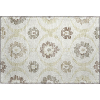 Piper Looms Mayfield Medallions AMF858 Ivory Machine Washable Area Rug Scatter Main Image