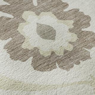 Piper Looms Mayfield Medallions AMF858 Ivory Machine Washable Area Rug Swatch Image