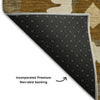 Piper Looms Mayfield Medallions AMF858 Mocha Machine Washable Area Rug Backing Image