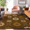 Piper Looms Mayfield Medallions AMF858 Mocha Machine Washable Area Rug Lifestyle Image Feature