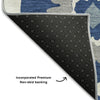Piper Looms Mayfield Medallions AMF858 Navy Machine Washable Area Rug Backing Image