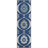 Piper Looms Mayfield Medallions AMF858 Navy Machine Washable Area Rug Runner Main Image