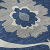 Piper Looms Mayfield Medallions AMF858 Navy Machine Washable Area Rug Swatch Image