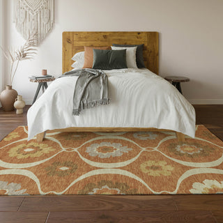 Piper Looms Mayfield Medallions AMF858 Paprika Machine Washable Area Rug Lifestyle Image Feature